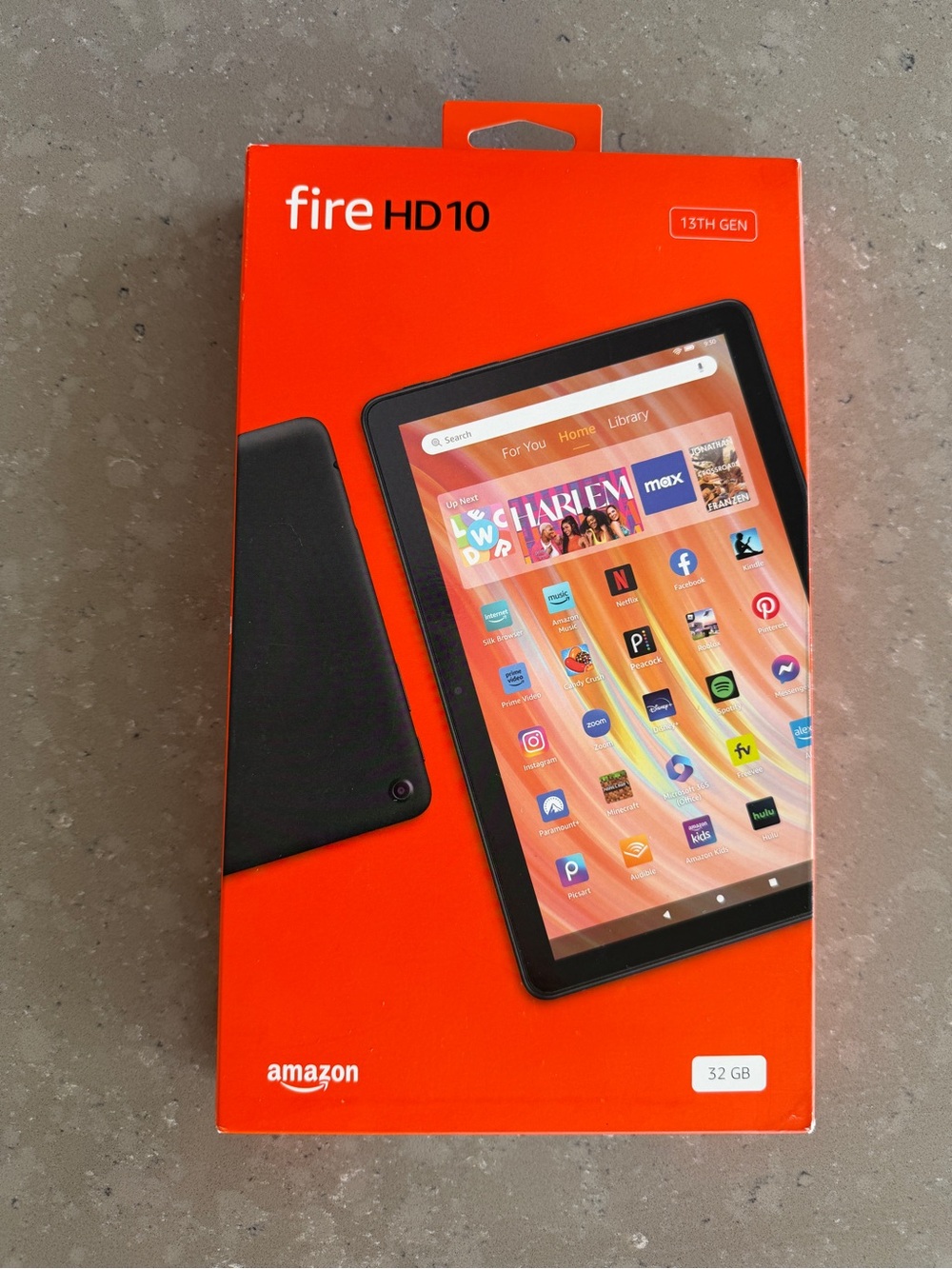 Amazon Fire HD 10 Tablet - Black with Orange Packaging